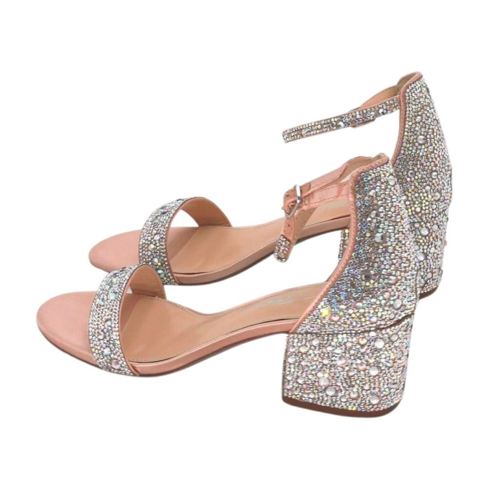 Betsey Johnson Blue Womens Mari Heeled Sandal, Champagne, Size 7 - Picture 6 of 8
